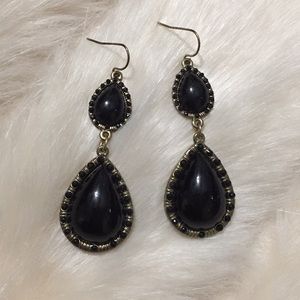 ✨ Black and gold earrings